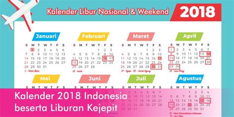 Kalender 2018 Indonesia Beserta Liburan Kejepit Update April