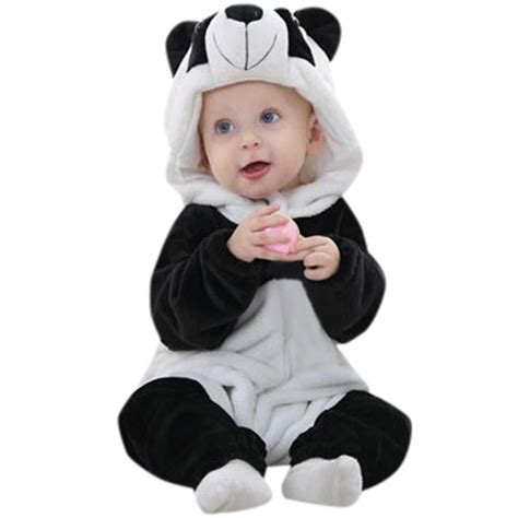Panda Cartoon Hoodie Onesie Kung Fu Panda Baby Halloween Costumes