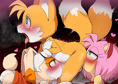 Dagashi Daga Amy Rose Cream The Rabbit Tails Sonic Sonic