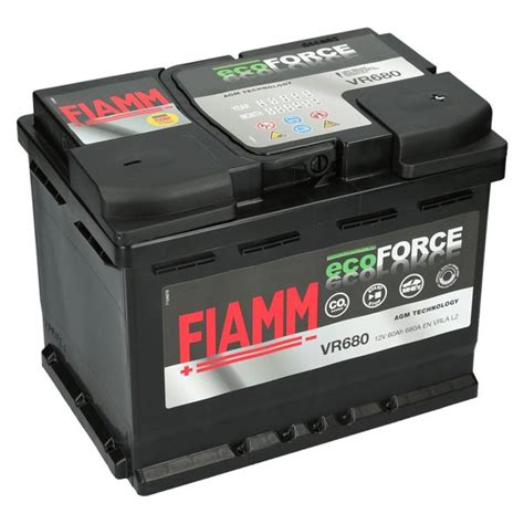 Fiamm Eco Force 12v 60ah 680aen Autobatterien Batcarde Shop Agm