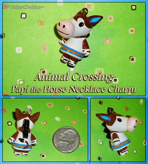 Animal Crossing Papi The Horse Necklace Charm By Yellercrakka On