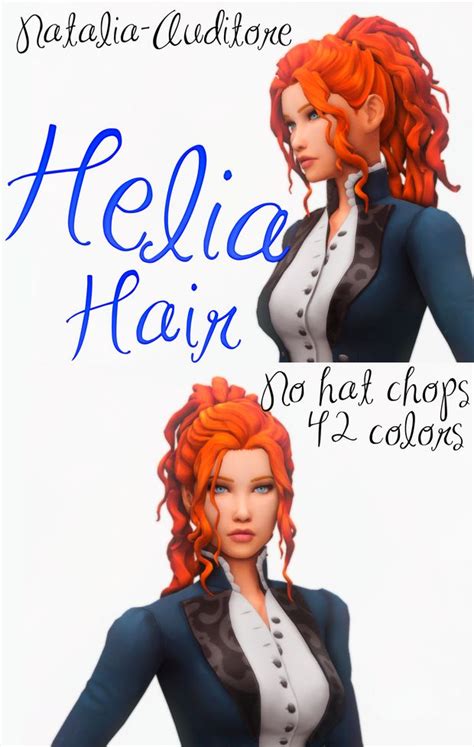 Helia Hair Natalia Auditore On Patreon Sims 4 Sims Hair Sims 4