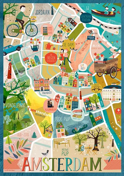 Amsterdam Map On Behance Call Gwin S To Go Or Gwins Com