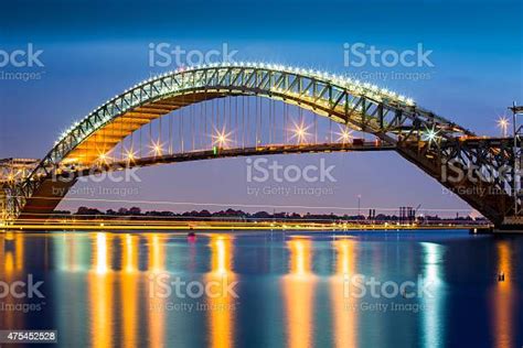 Bayonne Bridge At Dusk Stock Photo Download Image Now New Jersey