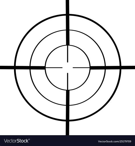 Sniper Target Royalty Free Vector Image Vectorstock