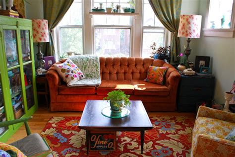 Stacey And Johns Crazy Quilt Of An Apartment Mismatched Living Room