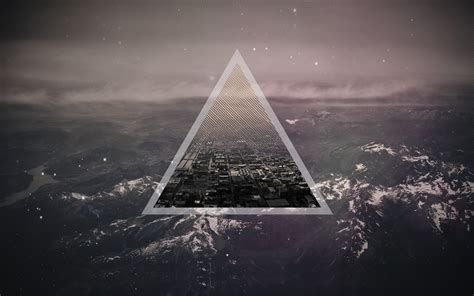 Digital Art Triangle Polyscape Hd Wallpaper Rare Gallery