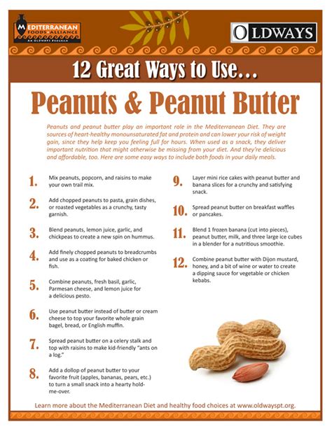 Eating peanuts may help protect against coronary heart disease (chd) (1). 12 Great Ways to Use Peanuts & Peanut Butter | Oldways