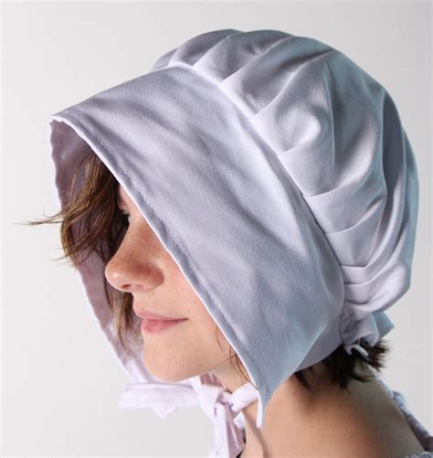 Making Believe Girls Basic Calico Pioneer Bonnet One Size White Go To
