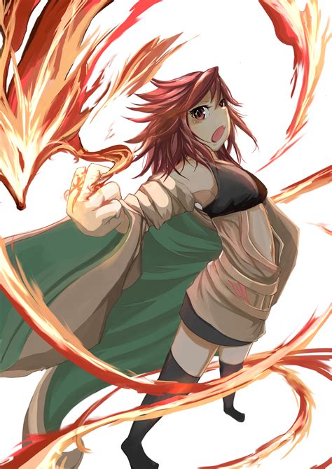 Anime Anime Girls Trading Card Games Yu Gi Oh Hiita The Fire Charmer Shoulder Length Hair