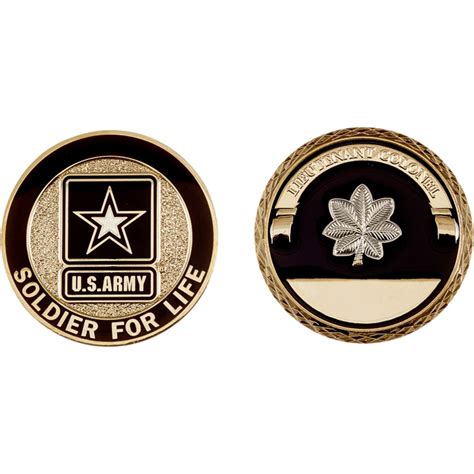 Challenge Coin Army Rank Lieutenant Colonel Coin Coins And Cases Food