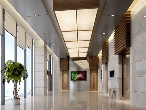 3d Model Office Building Lobby Cgtrader