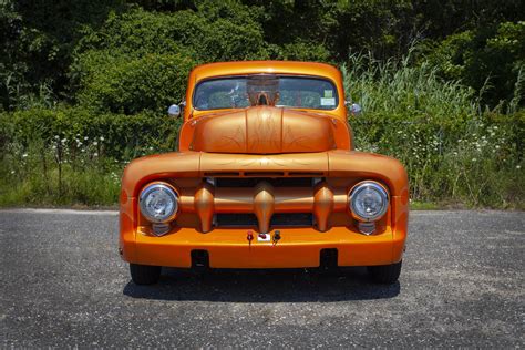 1951 F1 Ford Custom Sunset Orange Pearl Ford Daily Trucks