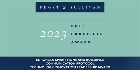 Frost And Sullivan Grants Knx The 2023 Global Technology Innovation