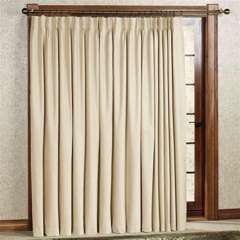 Single Panel Pleated Patio Sliding Door Curtains How To Measure