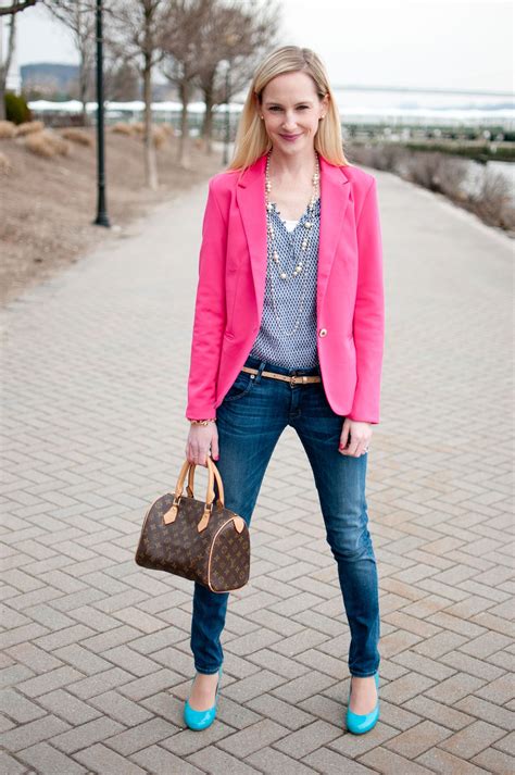 Https://wstravely.com/outfit/hot Pink Blazer Outfit Ideas