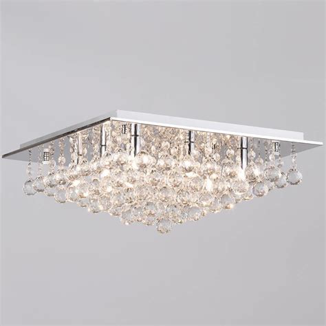 Choose which combination of ceiling lights will suit your space the best based on the size of the room, the type of light you need, and your personal style. Galaxy Crystal Effect Chrome Flush Ceiling Light | Litecraft