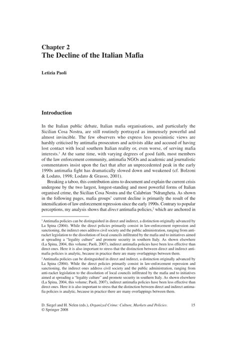 Pdf mafia is in india. (PDF) The Decline of the Italian Mafia