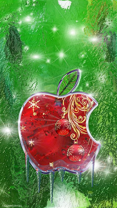 Christmas Apple Logo 640 X 1136 Wallpapers Available For Free Download