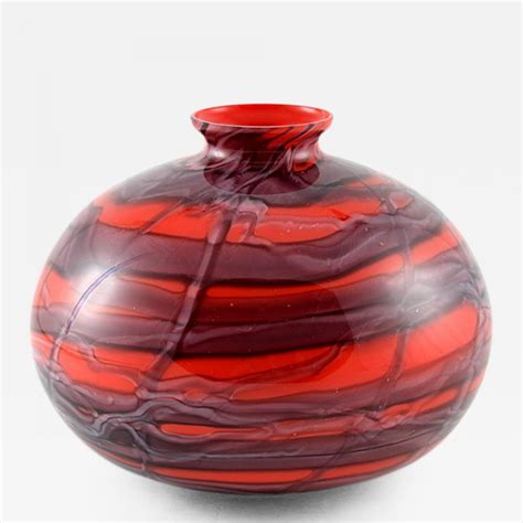 Kralik Glassworks Czech Bohemian Art Glass Vase Kralik 1920