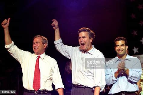 presidential candidate jeb bush campaigns with brother george w bush photos and premium high res
