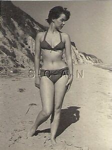 Org Vintage Amateur Semi Nude S S Rp Endowed Brunette In Bikini At Beach Ebay