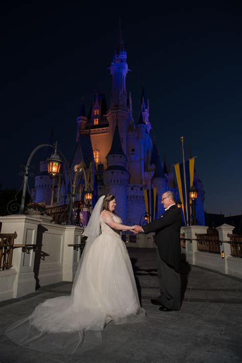 Disney Fairy Tale Wedding Bride And Groom Have Their First Look Inside