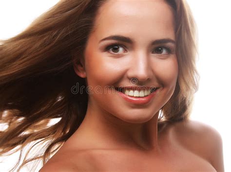Beautiful Woman With Curly Hair Stock Photo Image Of Long Curly