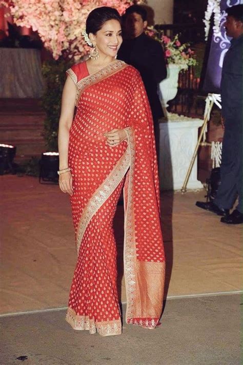 Madhuri Dixit Traditional Saree Looks Threads Werindia