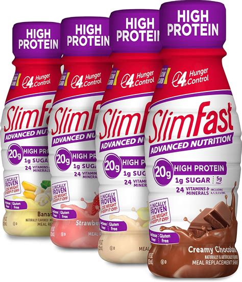 Buy Slimfast Advanced Nutrition High Protein Meal Replacement Shake Strawberries And Cream 20g