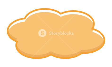 Vintage Orange Cloud Royalty Free Stock Image Storyblocks