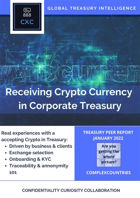 Accepting Crypto Currency In Corporate Treasury Complexcountries