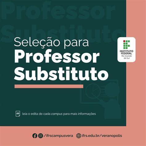 Inscrições Abertas Para Contratação De Professor Substituto Das área De Informática Filosofia
