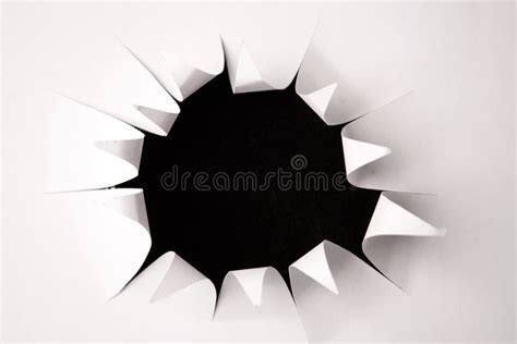 Hole In Paper Stock Image Image Of Abstract Torn Studio 9699885