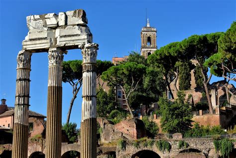Temple Of Venus Genetrix At Forum Of Caesar In Rome Italy Encircle