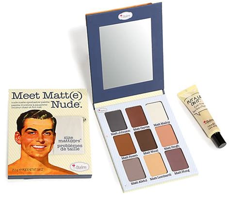 Thebalm® Cosmetics Meet Matte Nude And Put A Lid On It Set 2tlg Qvcde