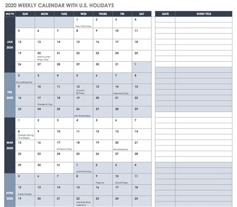 Free Employee Vacation Calendar Template 2021 Printable Templates