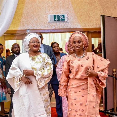 Aisha Buhari At Damilola Osinbajo And Seun Bakares White Wedding
