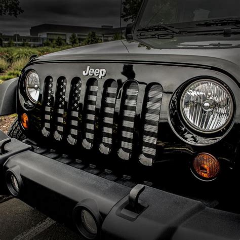 Jeep Wrangler Usa Tactical Grille Insert Dirty Acres