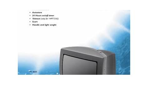 Philips 14GX8512/59T CRT Television User Manual | Manualzz