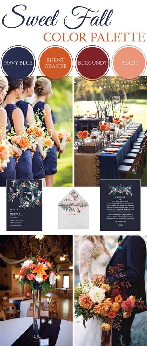 Wedding Colors For The Fall Top 8 Fall Wedding Color Trends And Ideas