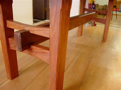 Redwood Table With Japanese Joinery Japanese Joinery Dining Table