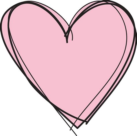 Download Pink Heart Clipart No Background Cute Transparent Background