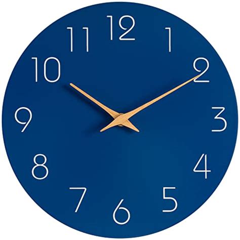 Large Blue Wall Clock