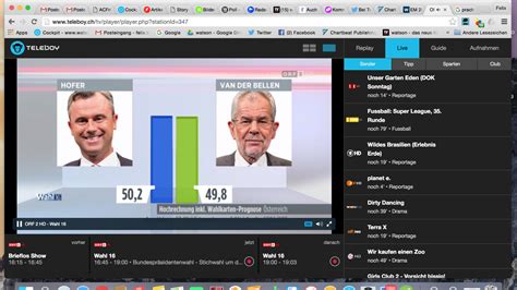 erste hochrechnung für präsidentenwahl in Österreich fpÖ kandidat norbert hofer knapp in führung