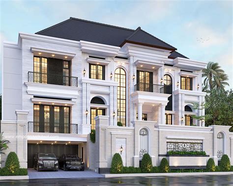 Desain Tampak Depan Rumah Klasik 2 5 Lantai Ibu VTI Di Jakarta 26652