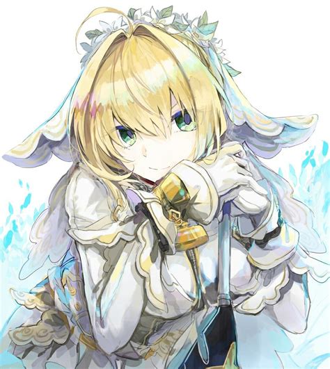 Nero Claudius Bride Fategrand Order Fate Anime Series Anime