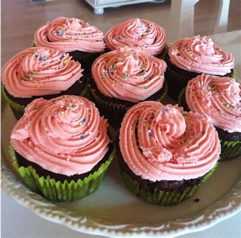 Pink Vanilla Cupcakes
