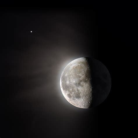 The Cosmos Astronaut — Moon And Jupiter Meeting