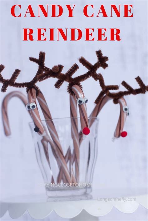 How To Make Adorable Candy Cane Reindeer For Kids
